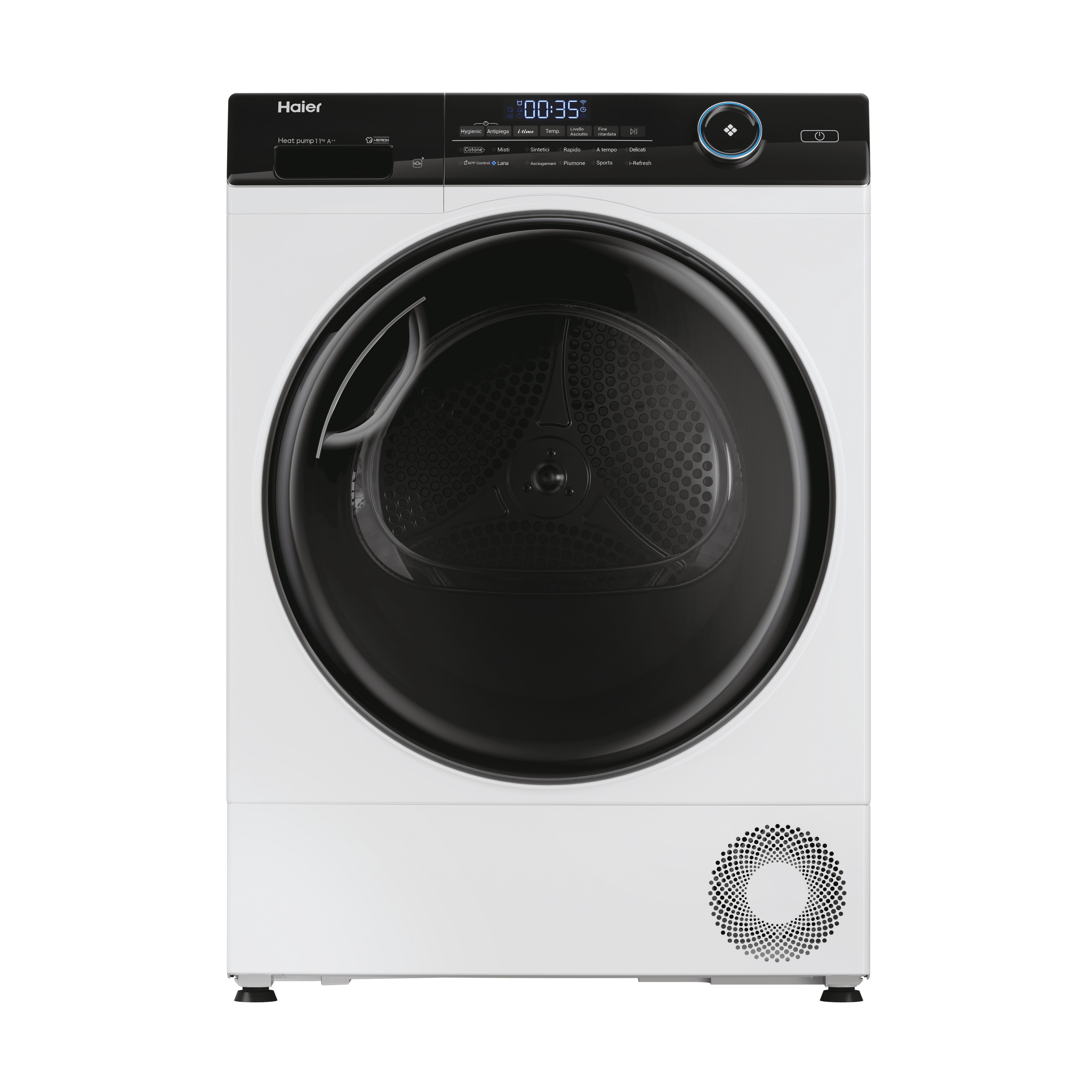 HAIER HD110A2959E-IT ASCIUGATRICE 11 KG - A++ - INVERTER - VAPORE I-REFRESH - PRO - FILTRO 3IN1