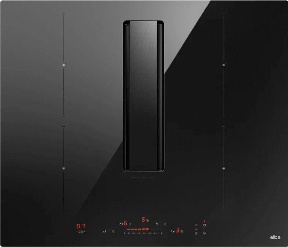 Elica NIKOLATESLA ALPHA B BLA60 Suit Collection Piano cottura induzione con cappa integrata cm 60 vetro nero Promessa Elica NIKOLATESLA ALPHA B BLA60 Suit Collection Piano cottura induzione con cappa integrata cm 60 vetro nero