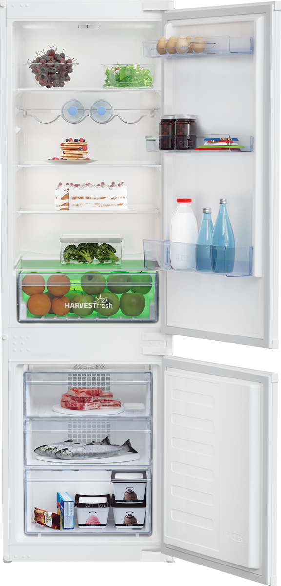Beko BCHA275K4SN Frigorifero da incasso combinato Partial No Frost 262L Classe E Bianco