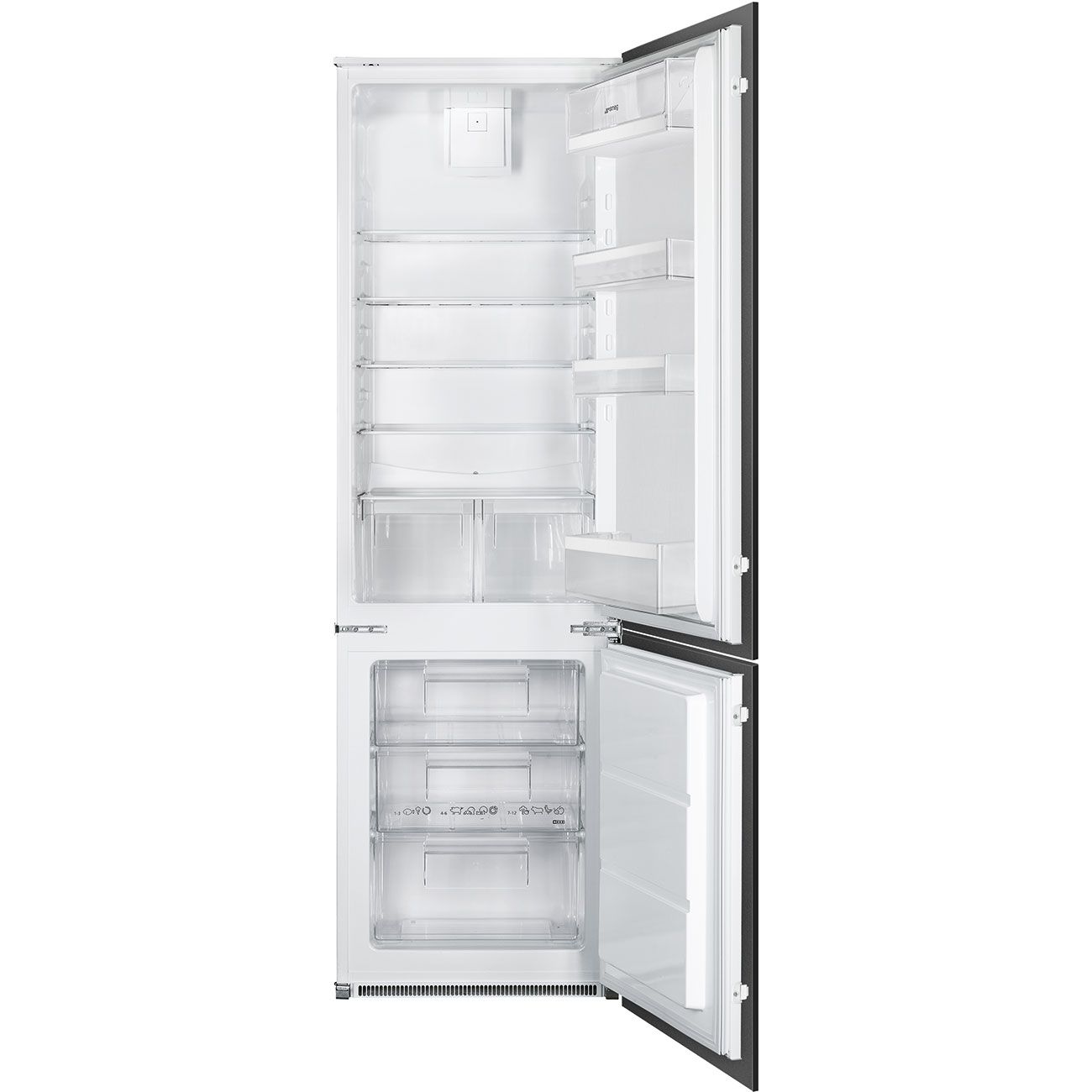 Smeg C41721F Frigorifero Combinato da Incasso   Ventilato   Classe F