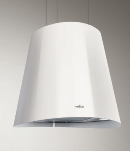 Elica PRF0071972D JUNO WH/F 50 Cappa ad Cappa ad isola sospesa Live Filtrante 51 Cm. Bianco