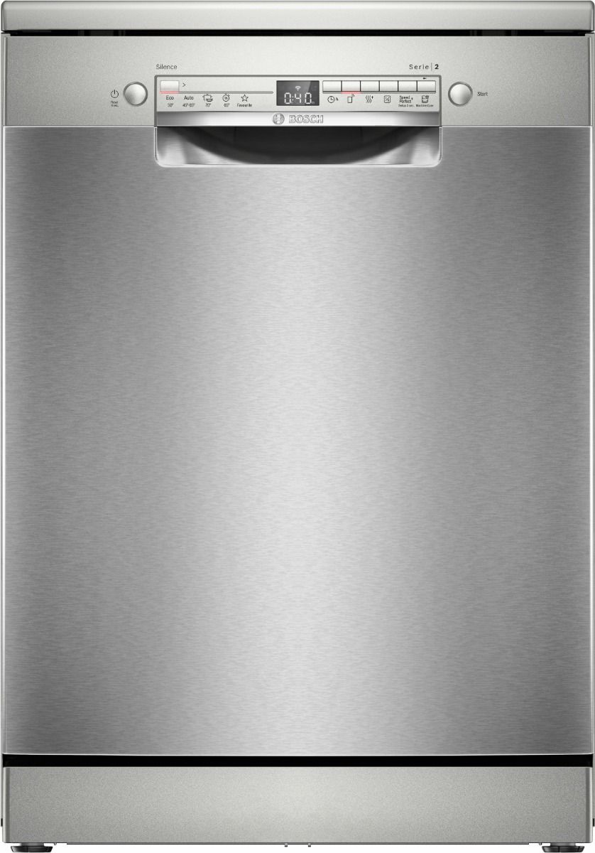 Bosch SMS2HTI02E - Lavastoviglie libera installazione - 60 cm - 13 coperti - piano removibile - home connect - inox - classe D