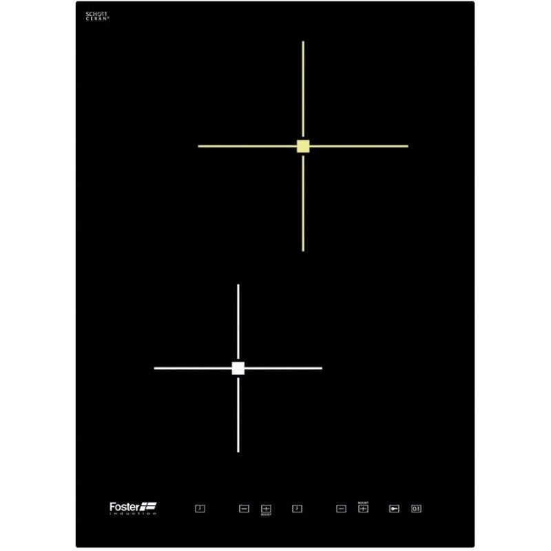 Foster S4000 Domino Piano cottura a induzione 38 cm   2 Zone   Bordo dritto   per installazione a filo piano FT o per incasso sopratop Q4 7322 240 7322240