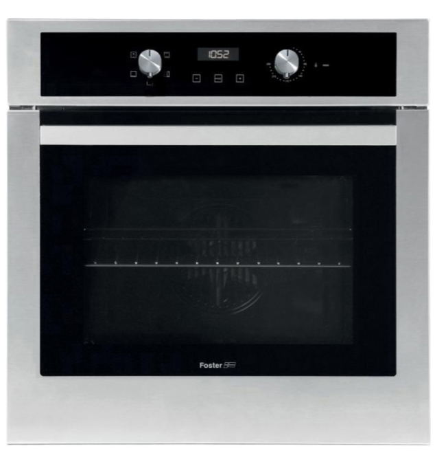 Foster 7142045 Forno Elettrico da Incasso Ventilato Multifunzione con Grill 70 Litri 60 cm Classe A colore Nero e Inox