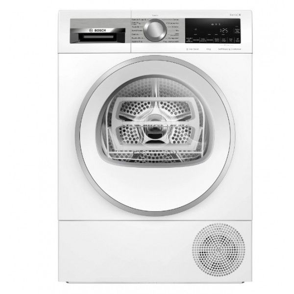 Bosch WQG245AEIT Serie 6 Asciugatrice a pompa di calore 9 kg - Condensatore autopulente - Bianco - Rumorosità 64 dB(A) - Classe A++ - Potenza 800 W - Display LED